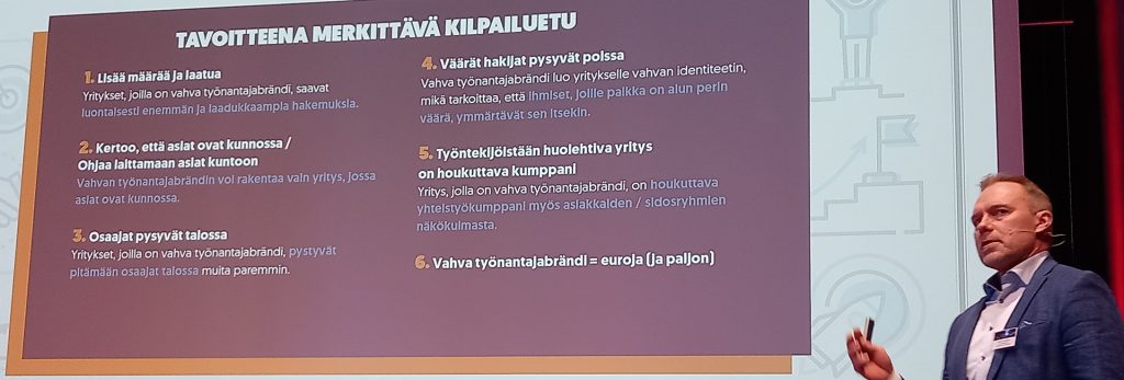 Arttu Käyhkö Työtä ja koulutusta tapahtumassa 24.10. Nurmes-talolla. 
